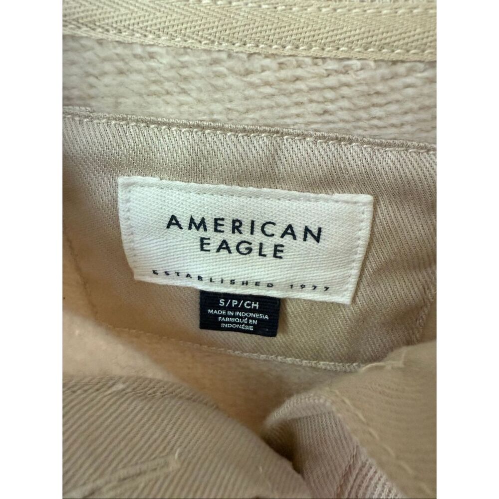 American Eagle Outfitters Cropped Henley Fleece Sweatshirt Size S - Picture 8 of 11